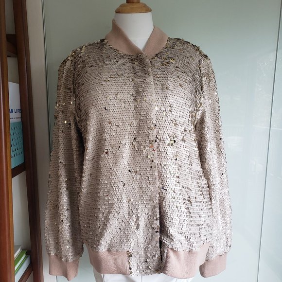 NWT - bl-nk London - Kimberly sequin bomber jacket - Picture 6 of 13